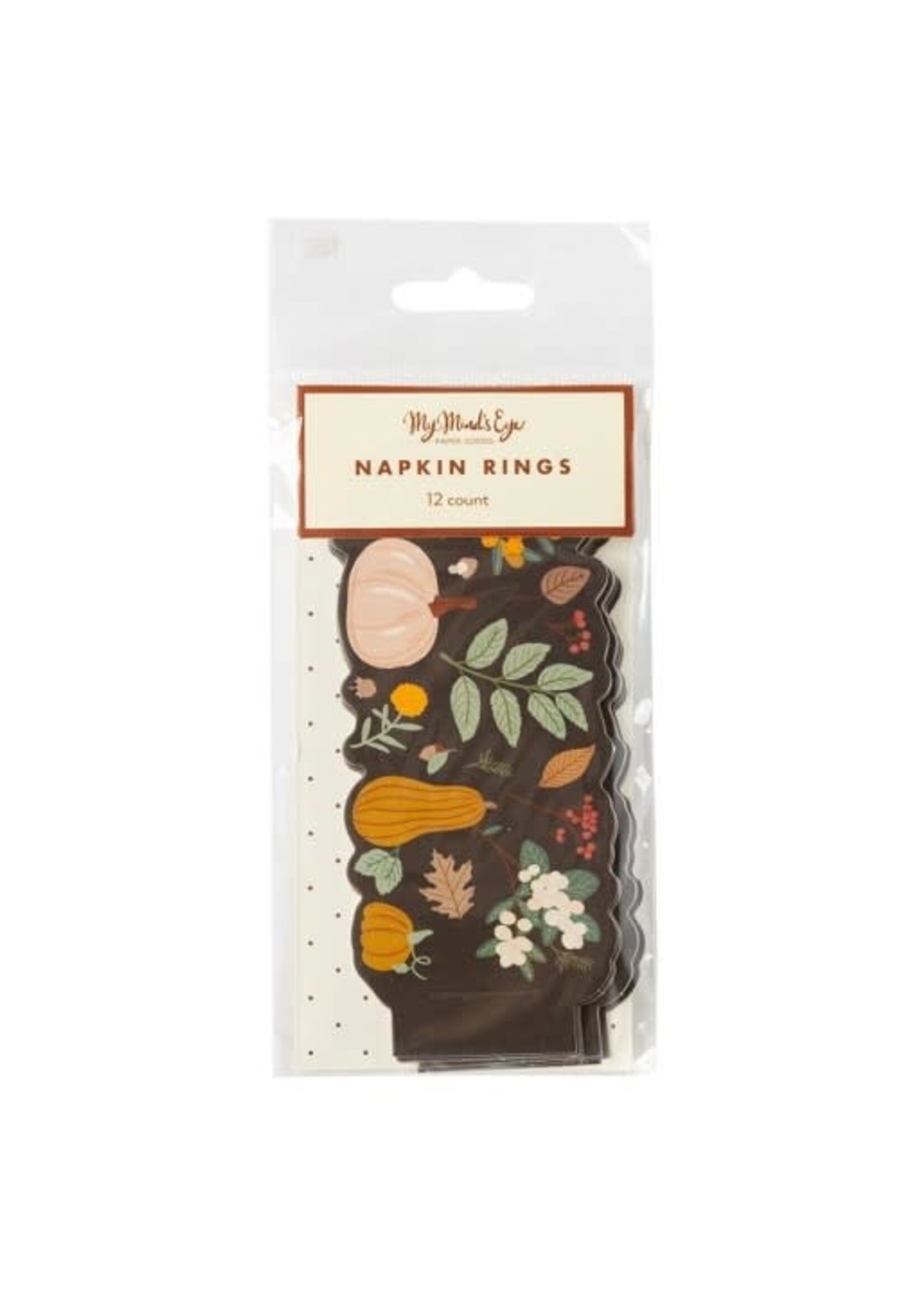 Harvest Moody Fall Paper Napkin Rings