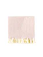 Baby Pink Fringed Cocktail Napkins 25ct