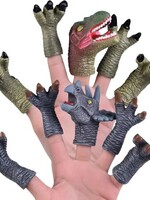 10PCs Dinosaur Finger Puppets Tiny Hand Animal Figure