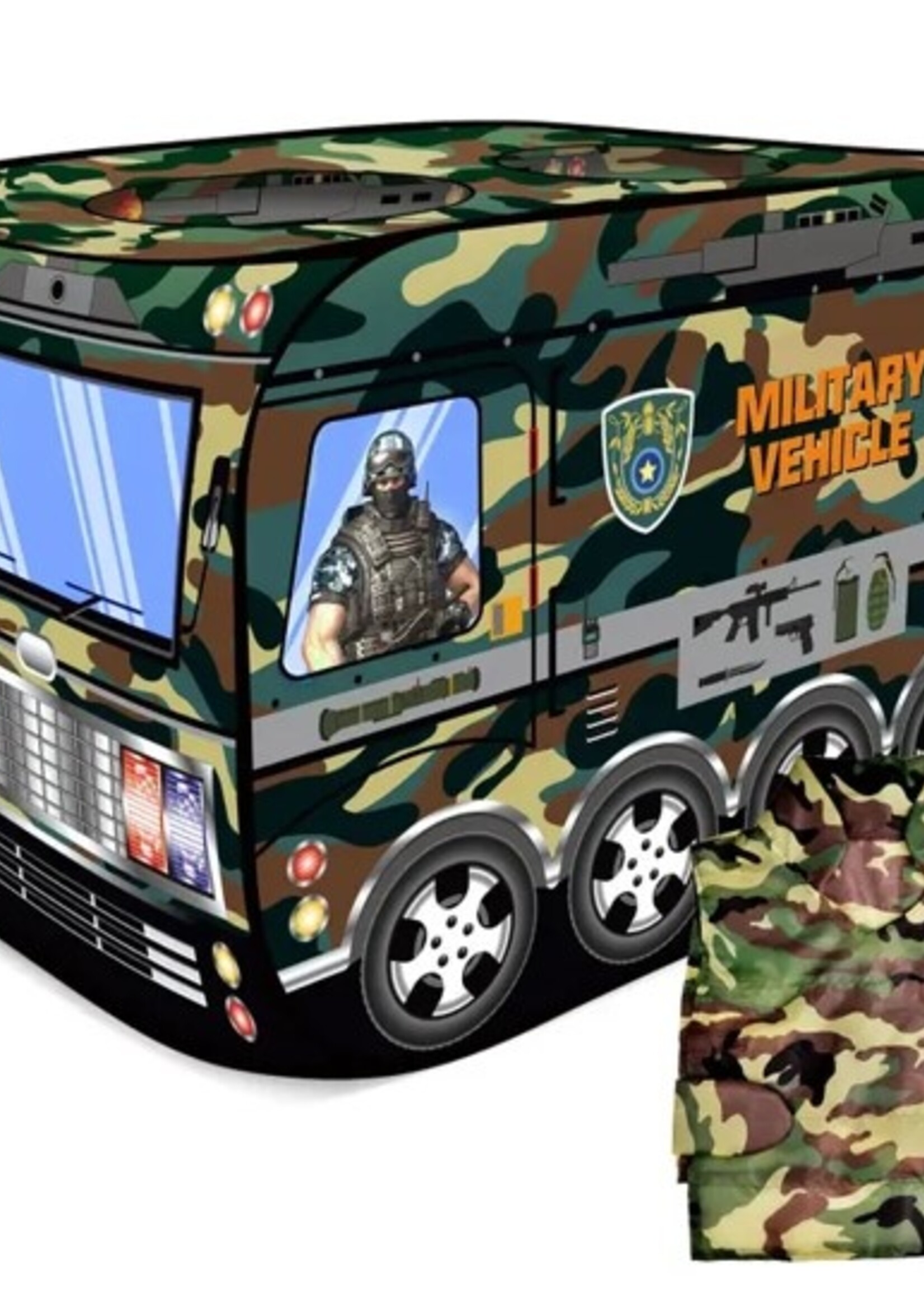 Military Pop-Up Play Tent with Army Costume