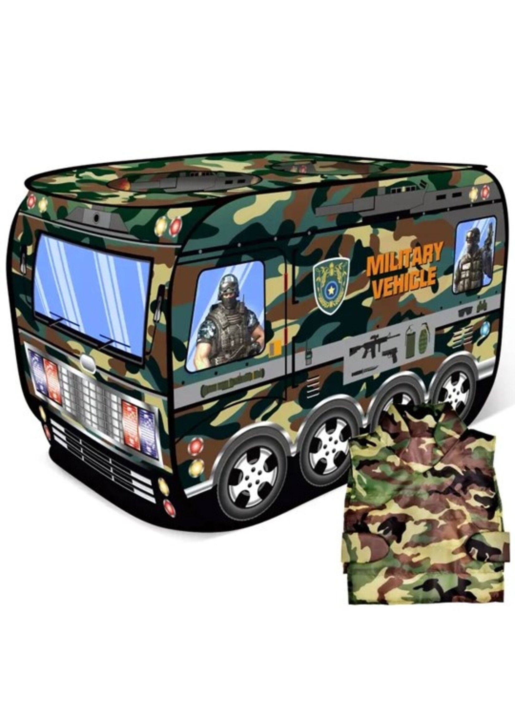 Military Pop-Up Play Tent with Army Costume