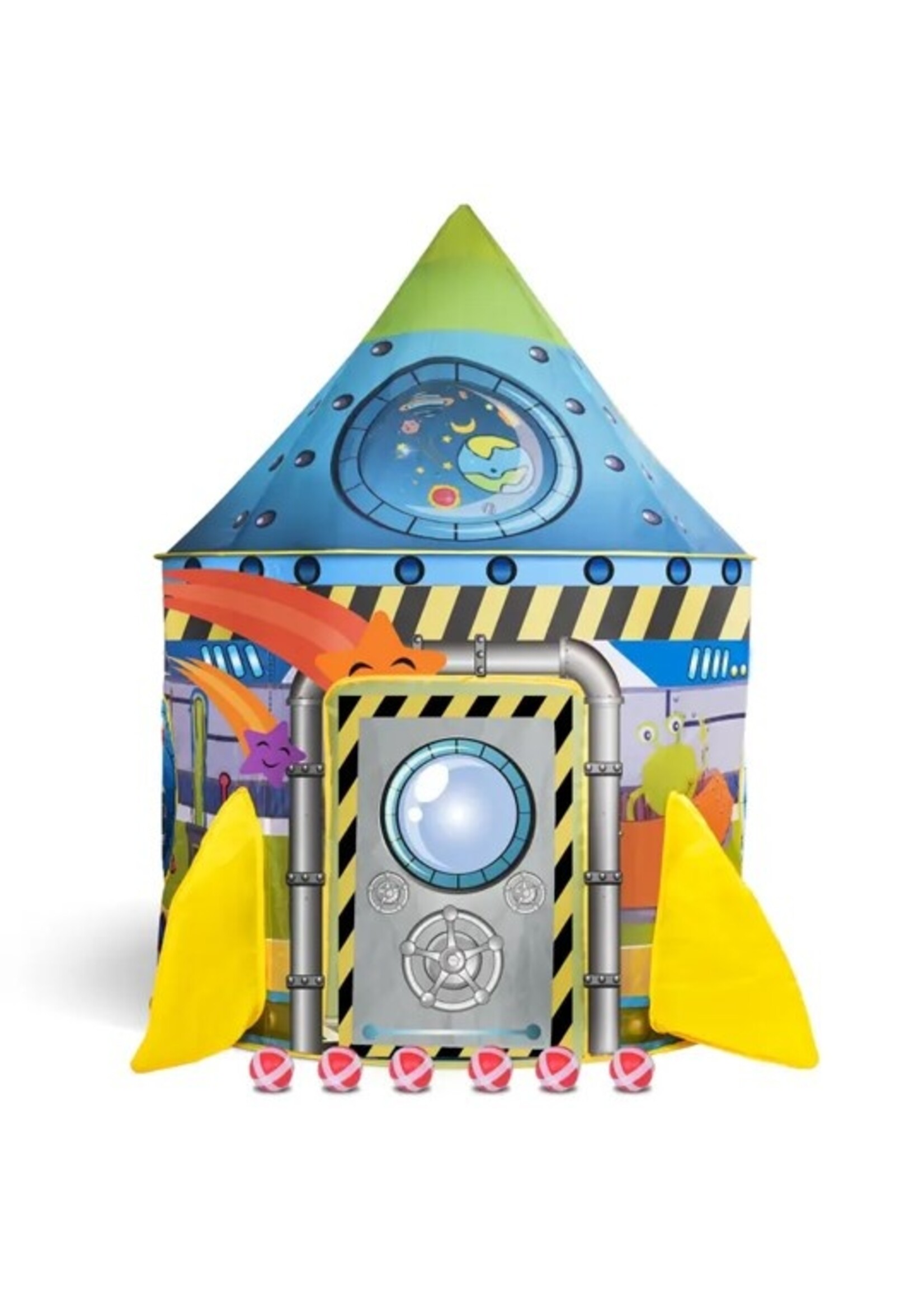 Rocket Ship Tent Pretend Play Indoor & Outdoor Playhouse
