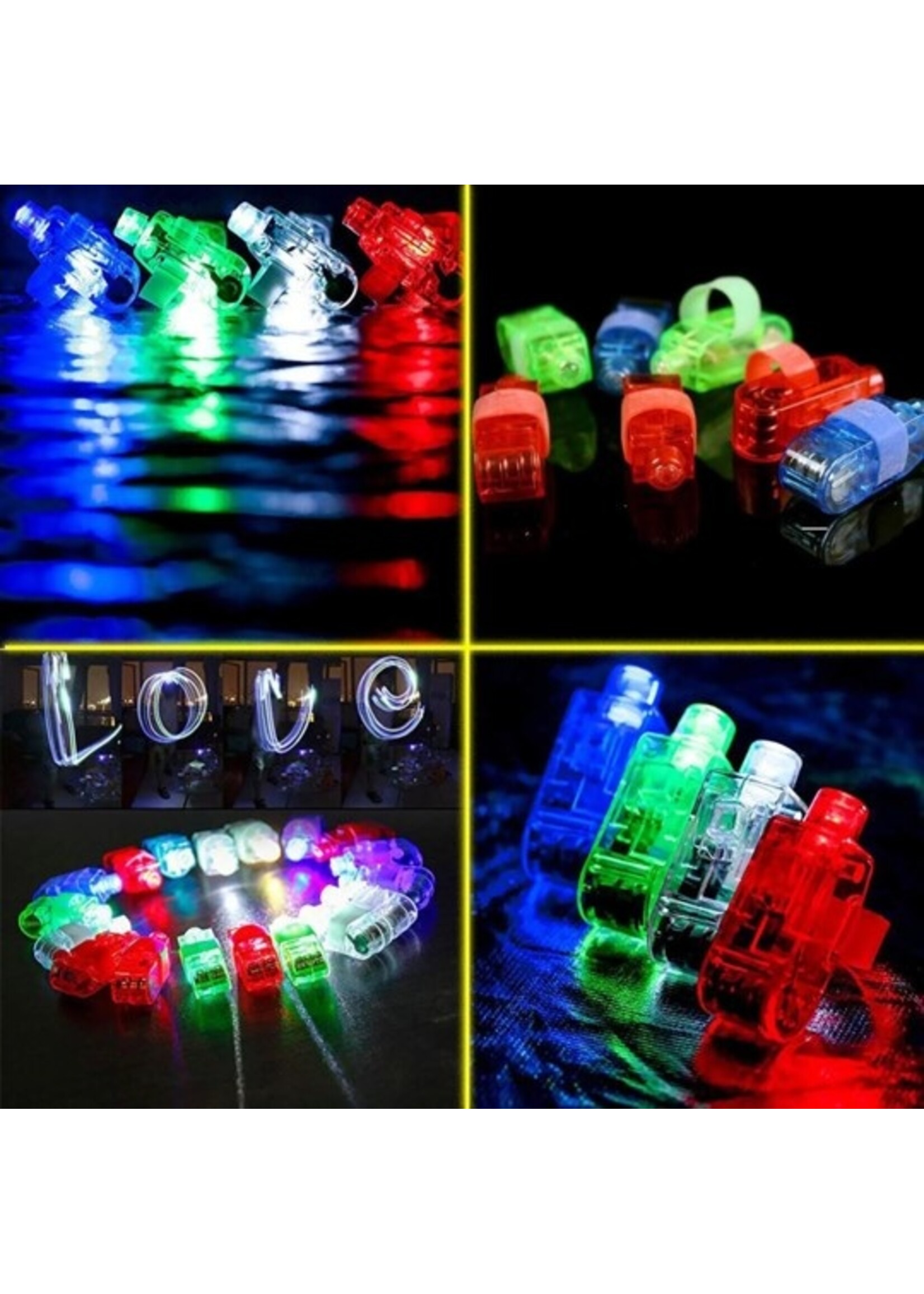 LED finger light 4 pcs per packet