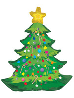 35" Xmas Tree With Branches Foil Balloon