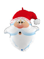 26" Curious Santa Head Foil Balloon