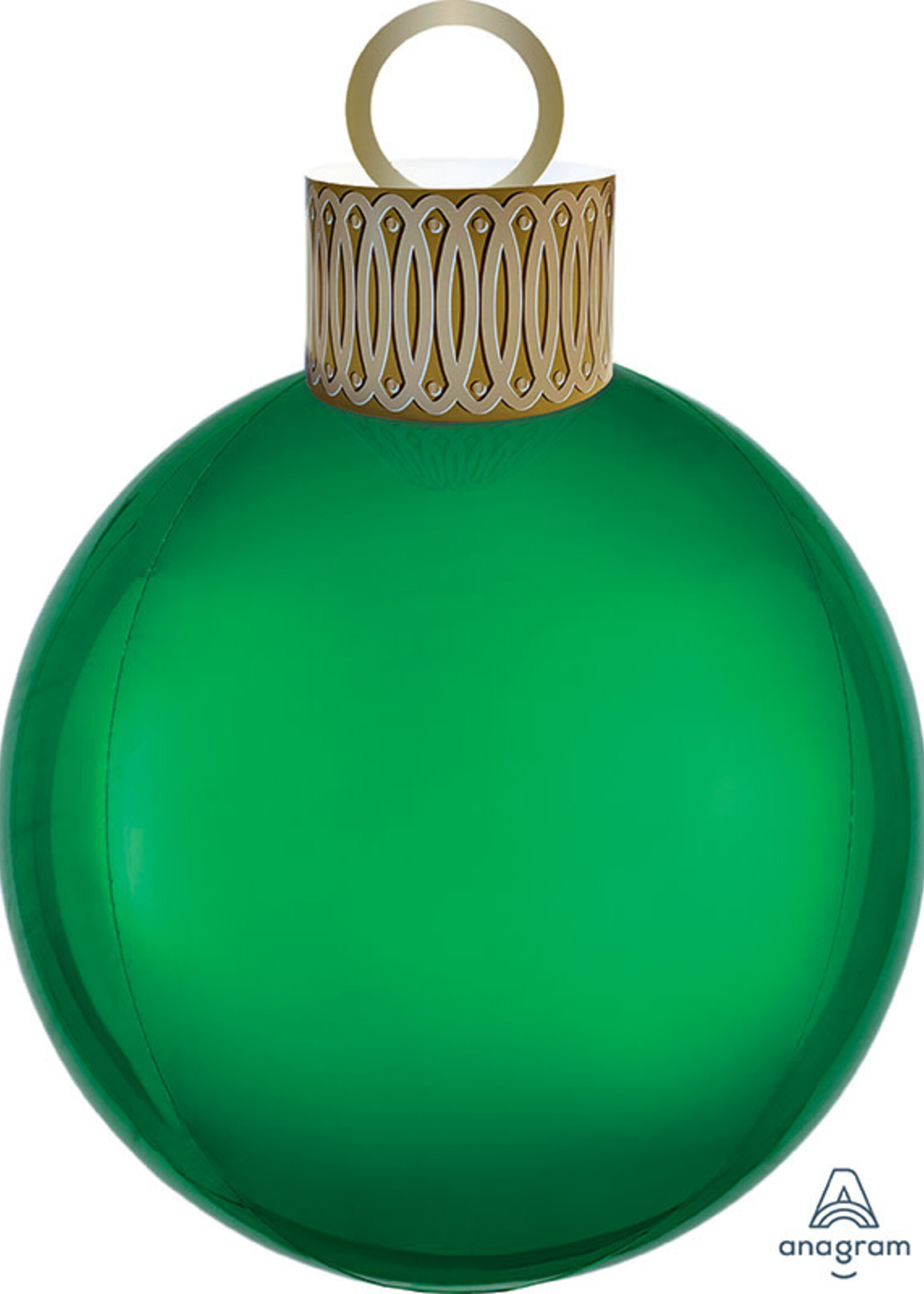 20" Green Orbz Ornament Kit Foil Balloon