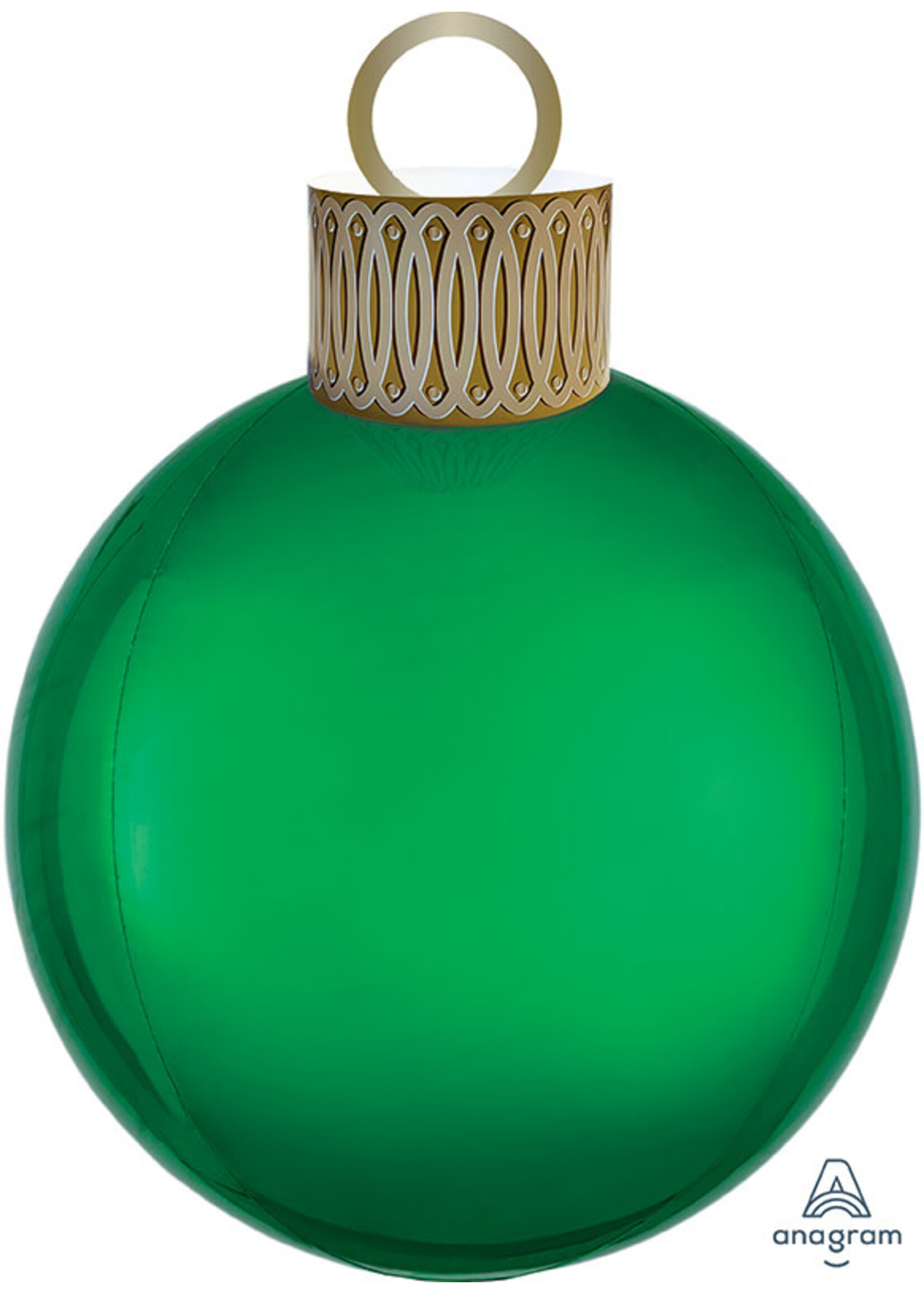 20" Green Orbz Ornament Kit Foil Balloon
