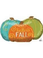 29" Jumbo Hello Fall Pumpkins Balloon