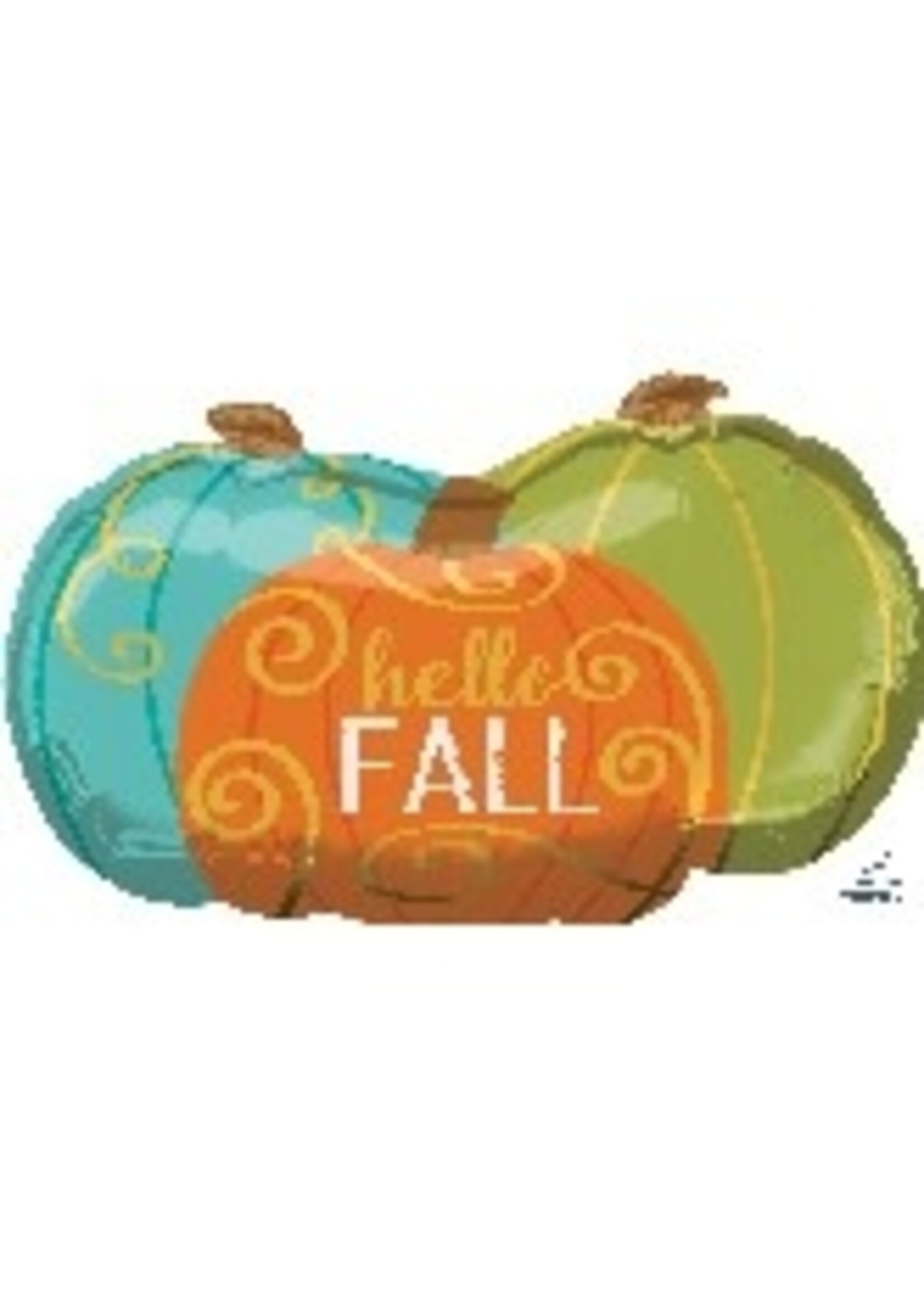 29" Jumbo Hello Fall Pumpkins Balloon