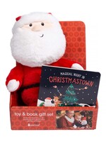 Santa Toy & Christmas Board Book Holiday Gift Set