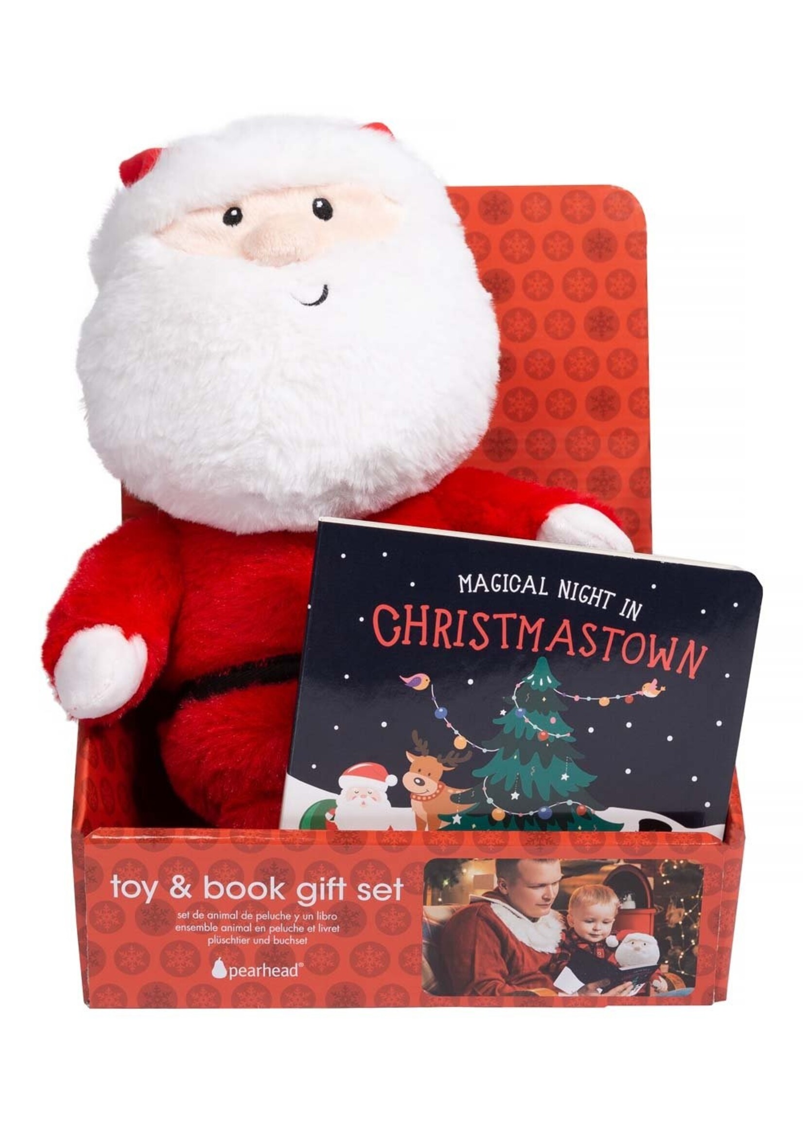 Santa Toy & Christmas Board Book Holiday Gift Set