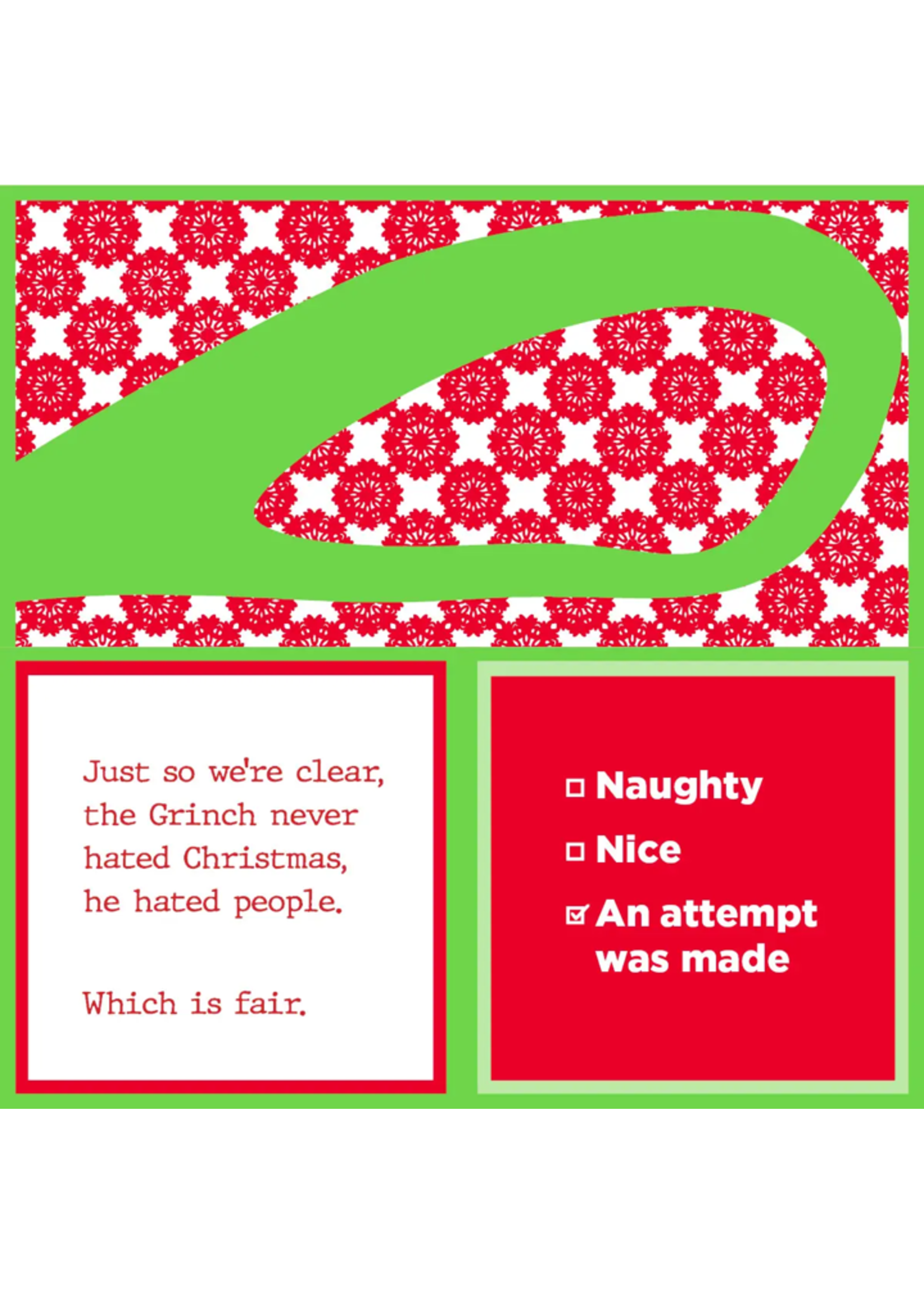 Napkin: XMAS Attempt Made/Grinch