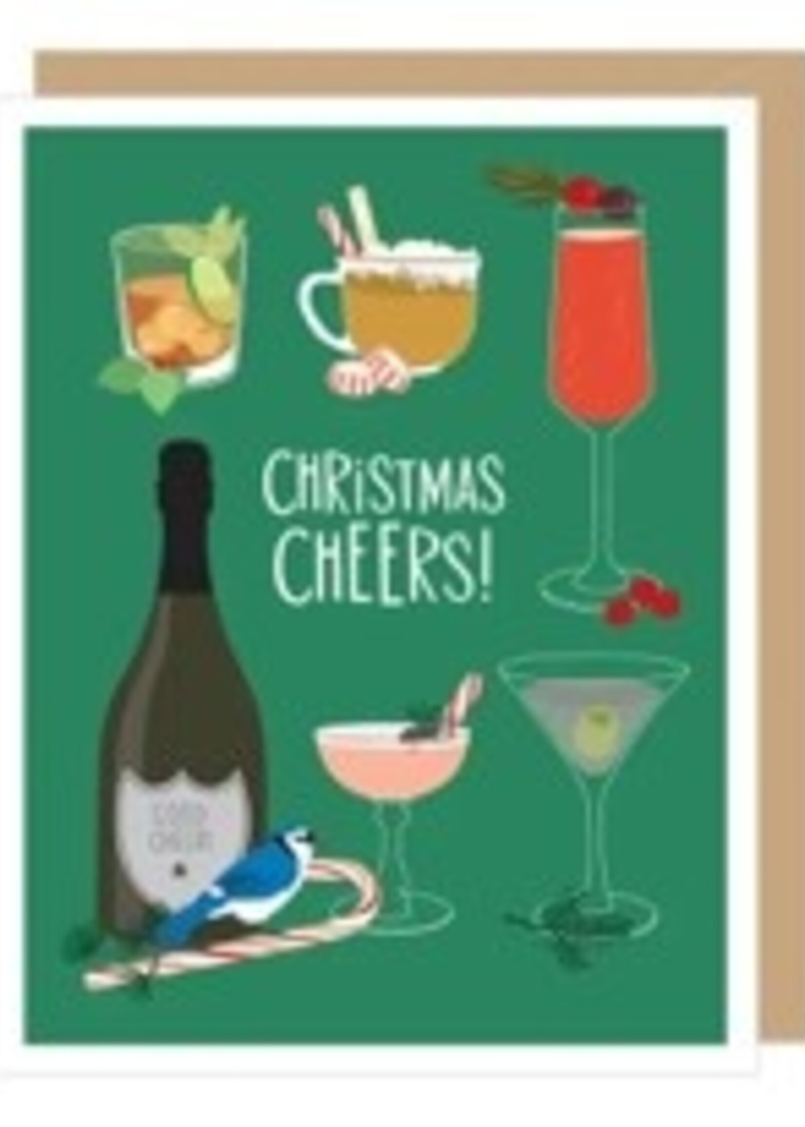 Christmas Cocktails Holiday Card