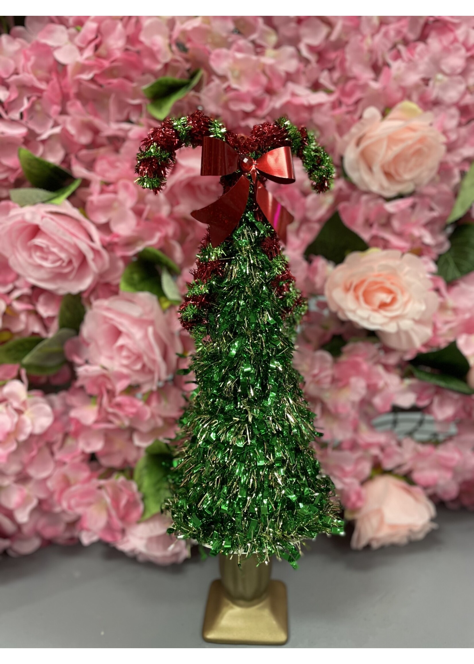 Small Christmas tree with candy canes