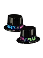 Neon Party Topper TOP HAT SOLD SINGLE new year
