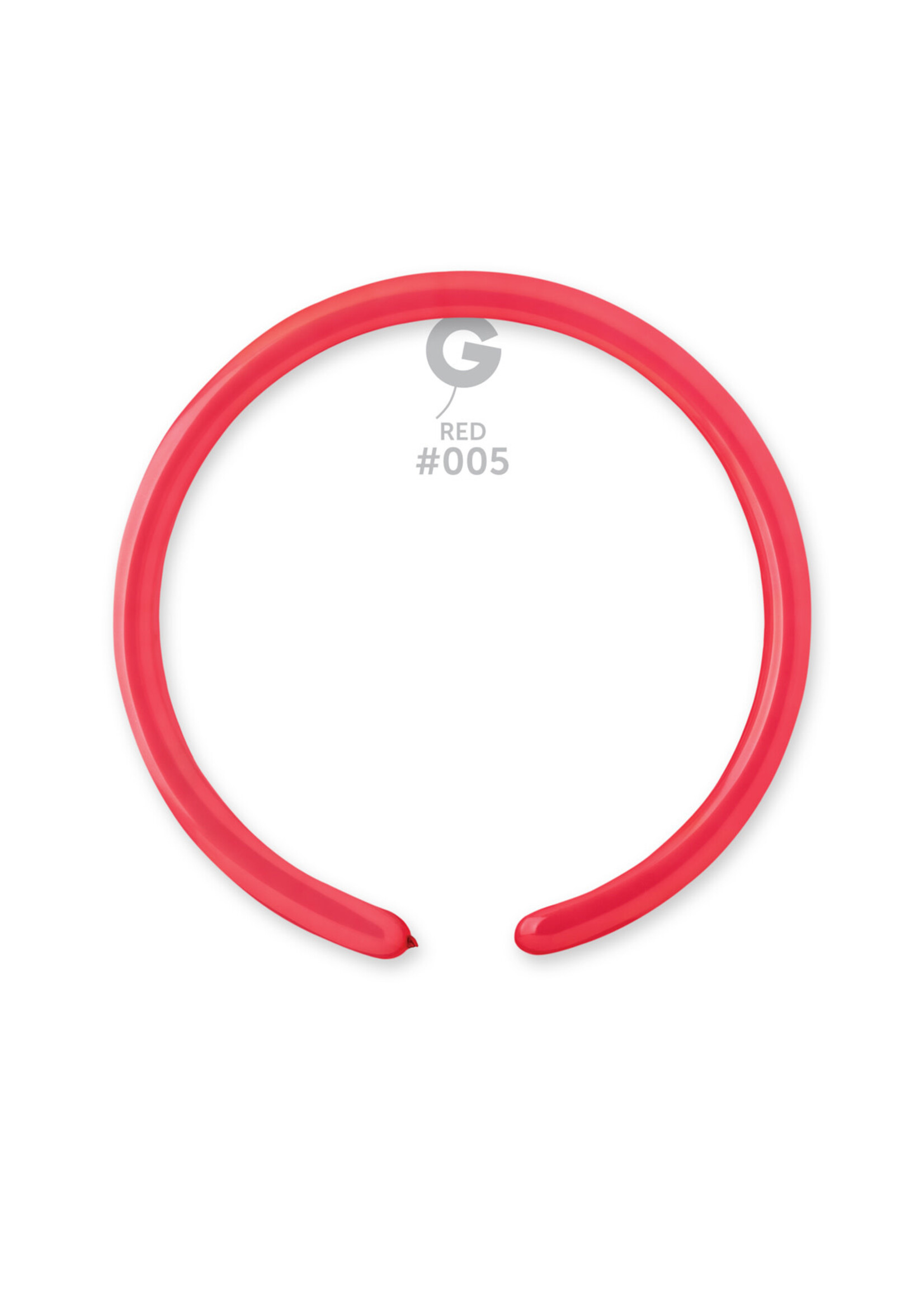 160G Gemar Latex Balloons (Bag of 50) Modelling/Twisting Red