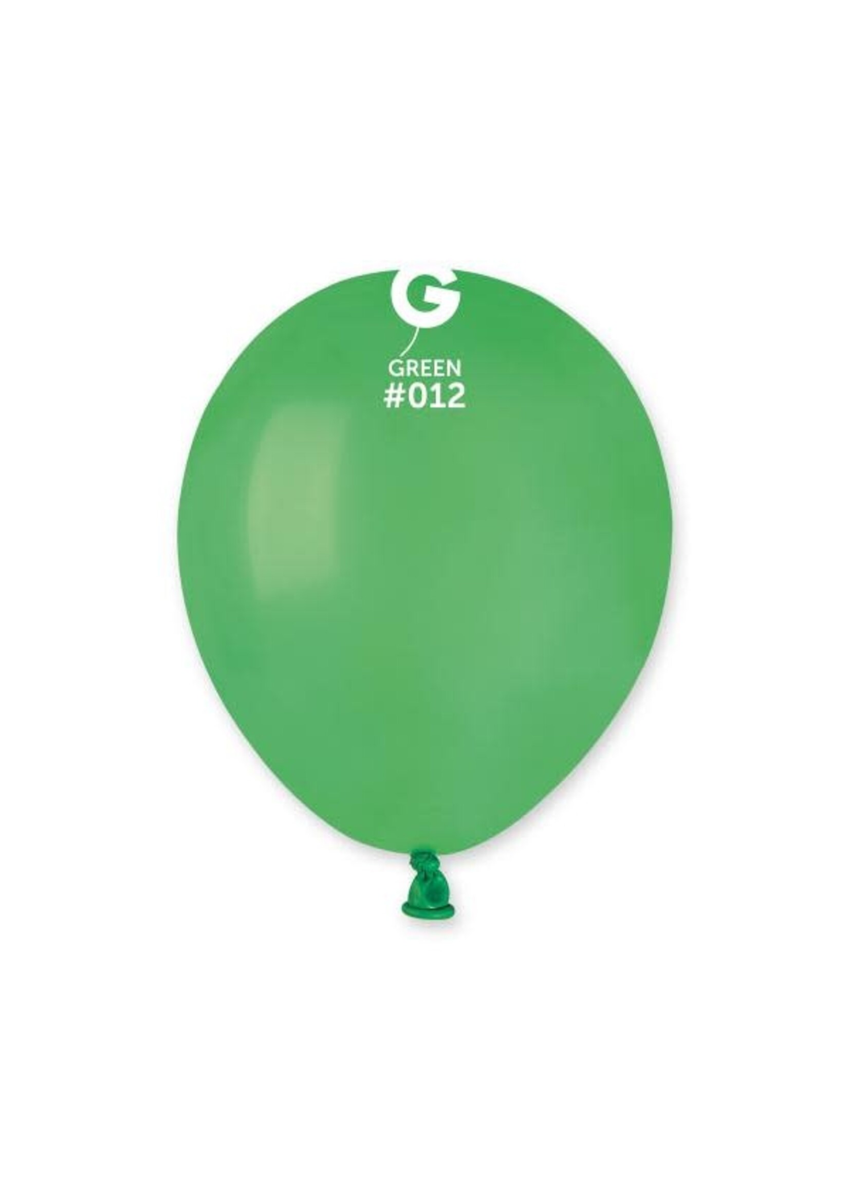 5" Gemar Latex Balloons (Bag of 100) Green