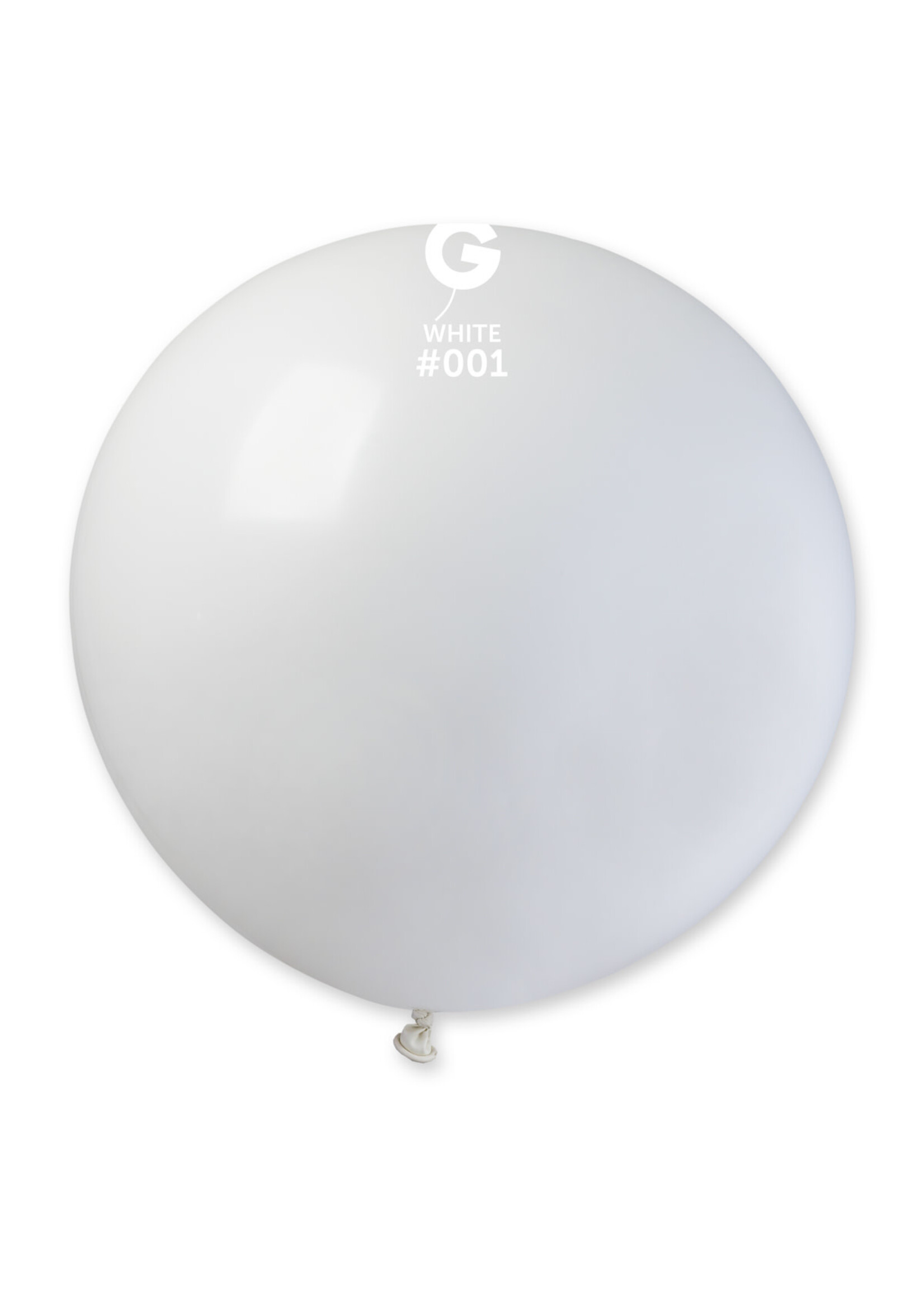 31" Gemar Latex Balloons (Pack of 1) Giant Balloon White