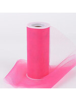 Fuchsia 6 Inch Tulle Fabric Roll 25 Yards