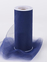 Navy Blue 6 Inch Tulle Fabric Roll 25 Yards