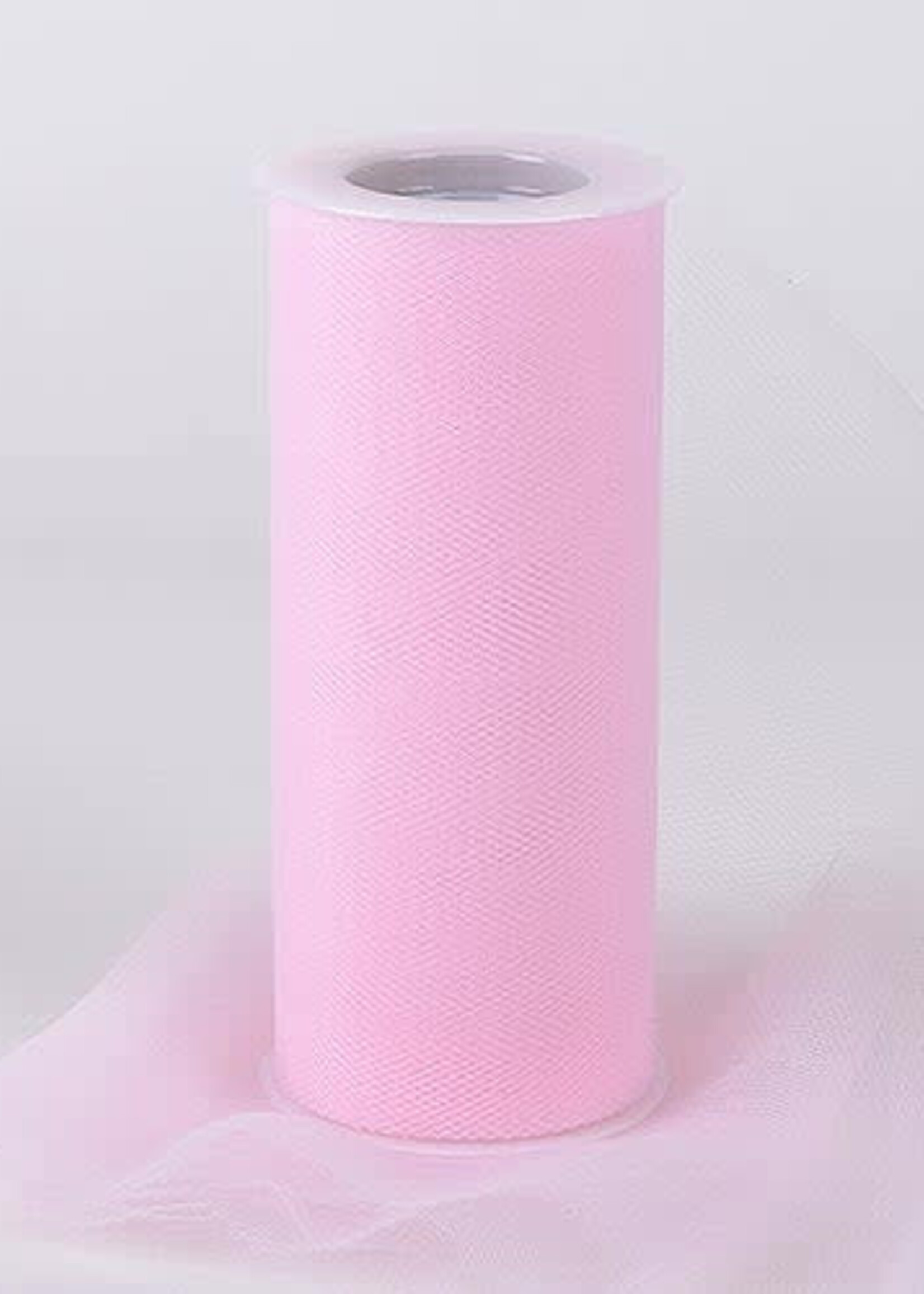 Pink 6 Inch Tulle Fabric Roll 25 Yards