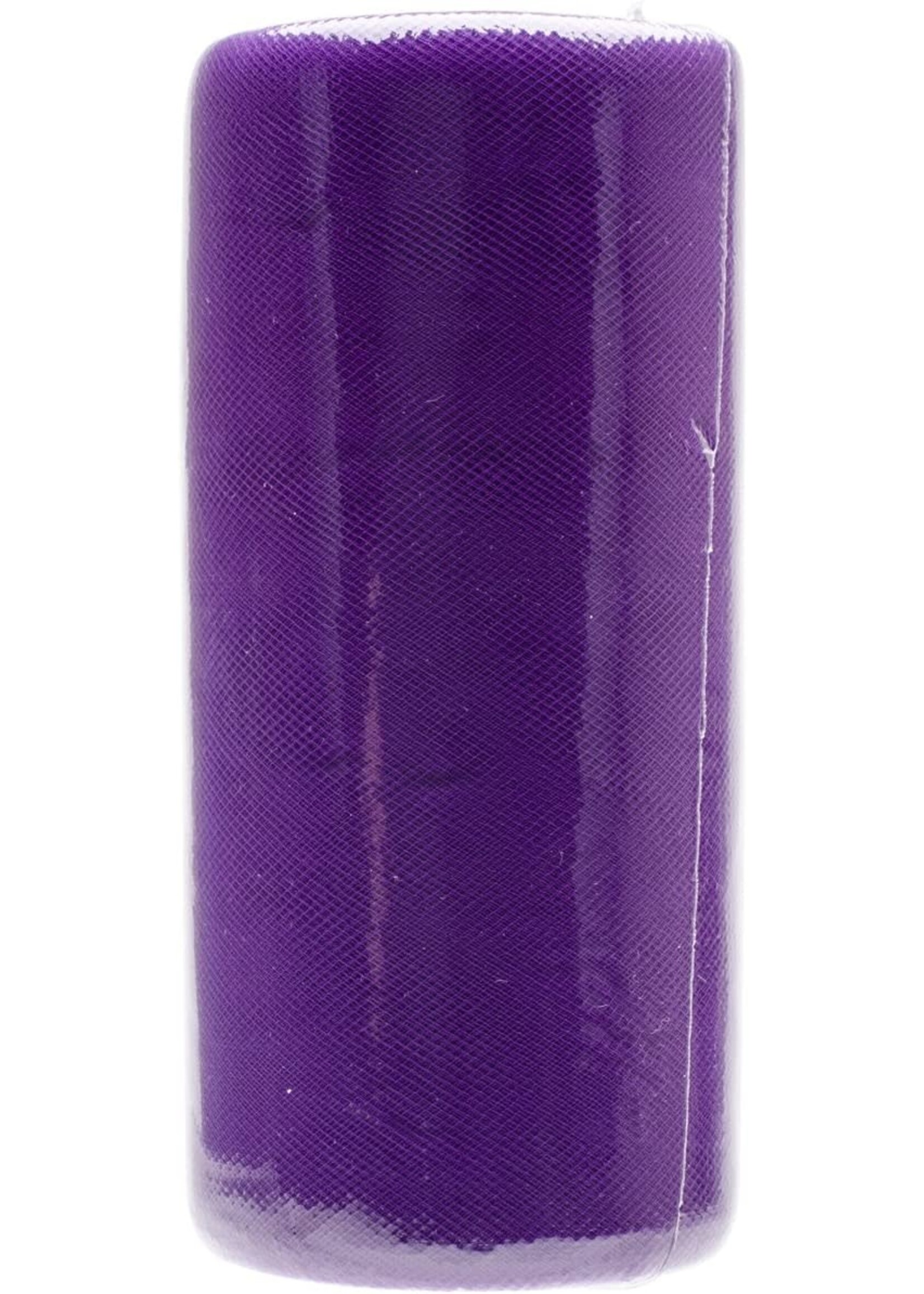 Purple 6 Inch Tulle Fabric Roll 25 Yards
