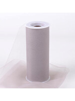 Silver 6 Inch Tulle Fabric Roll 25 Yards