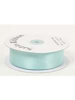1/4 Inch Aqua Blue Satin Ribbon 100 Yards
