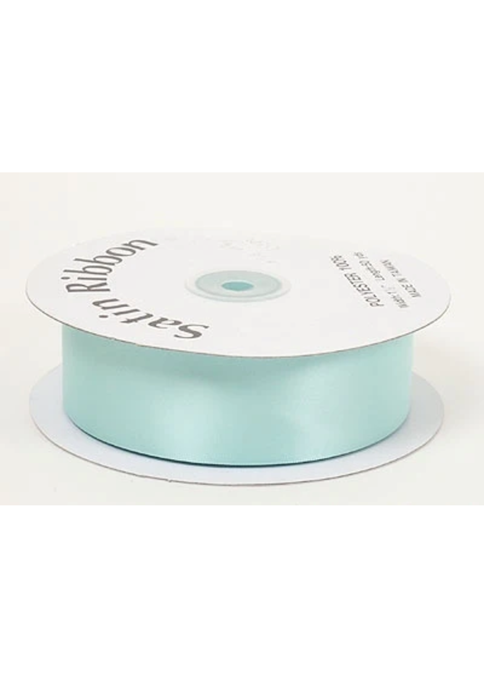 1/4 Inch Aqua Blue Satin Ribbon 100 Yards