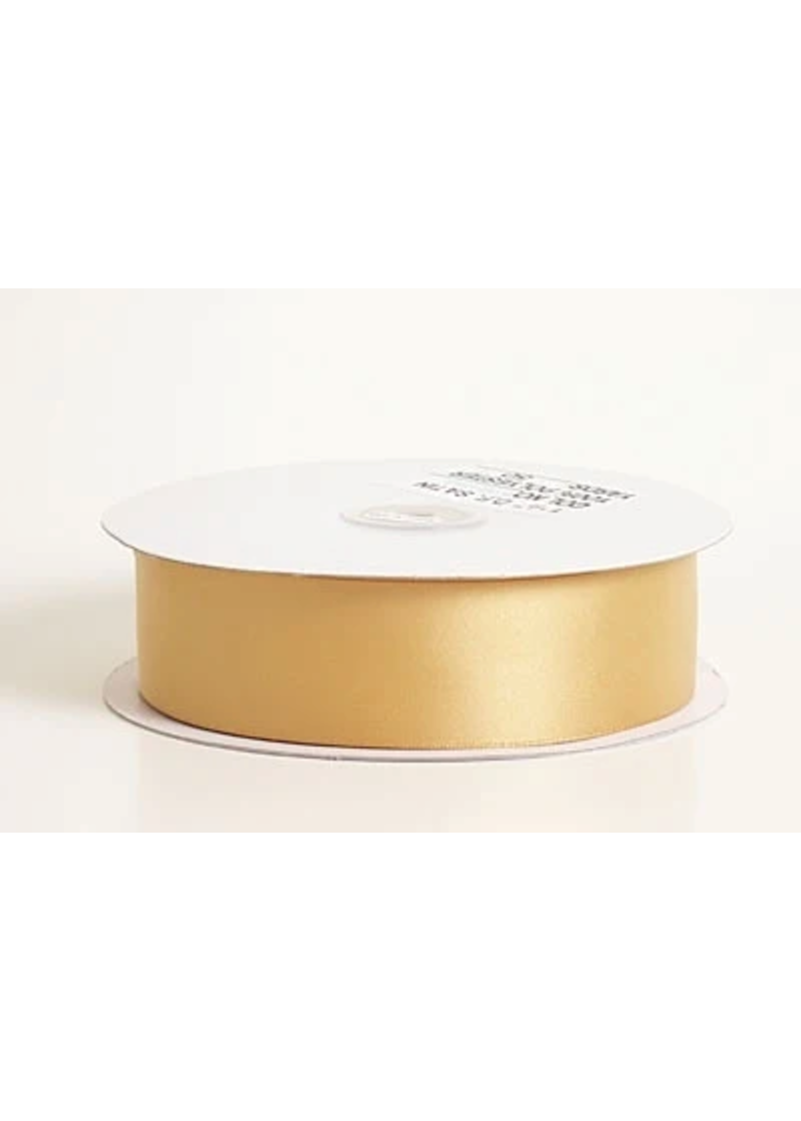 1/4 Inch Old Gold Satin Ribbon 100 Yards