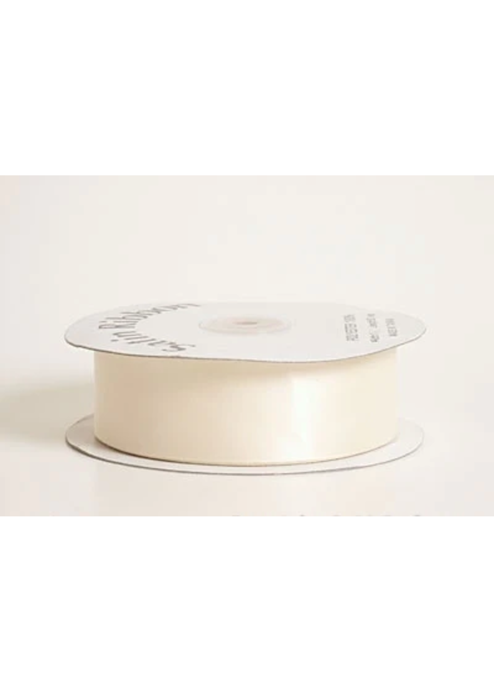 1/4 Inch Ivory Satin Ribbon 100 Yards