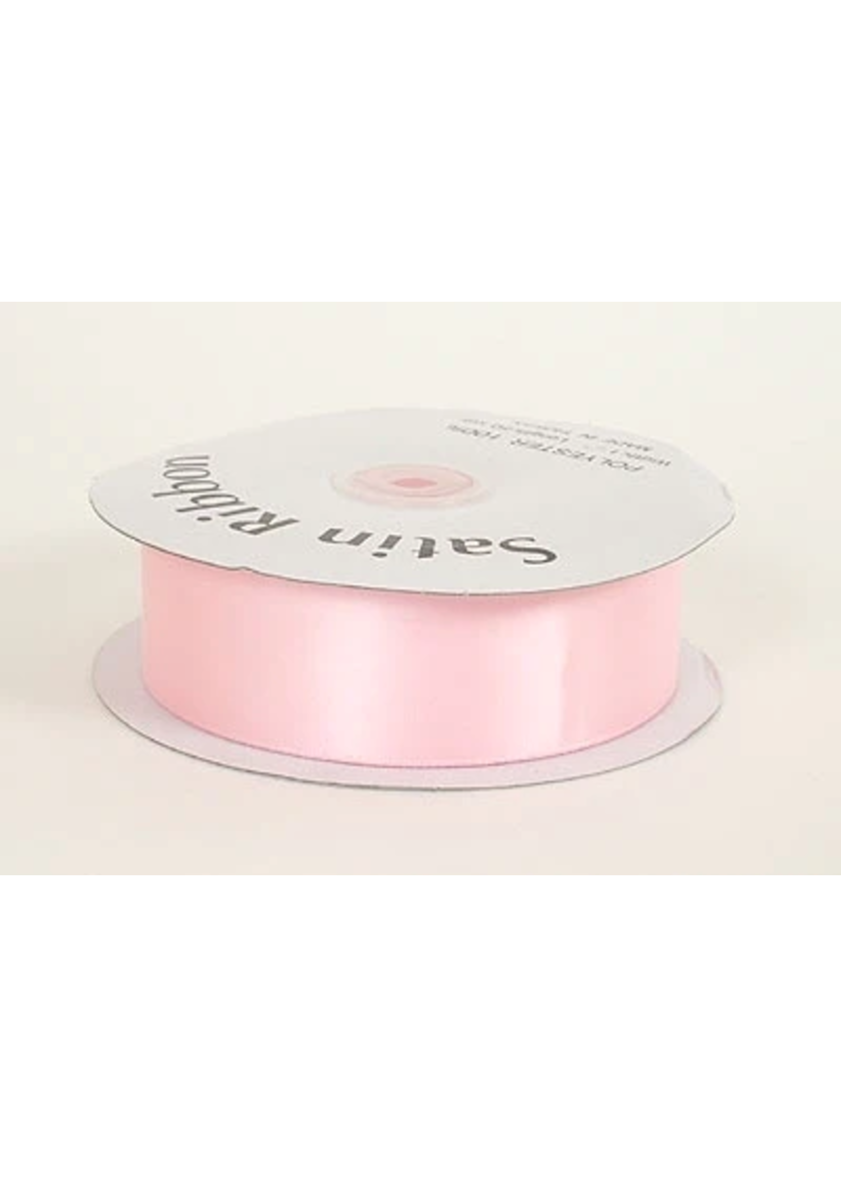 1/4 Inch Light Pink Satin Ribbon 100 Yards