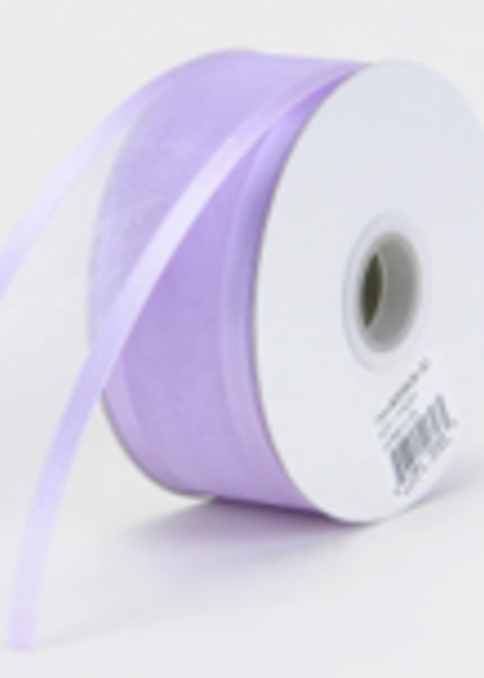 7/8 Inch Lavender Organza Ribbon Two Satin Edges