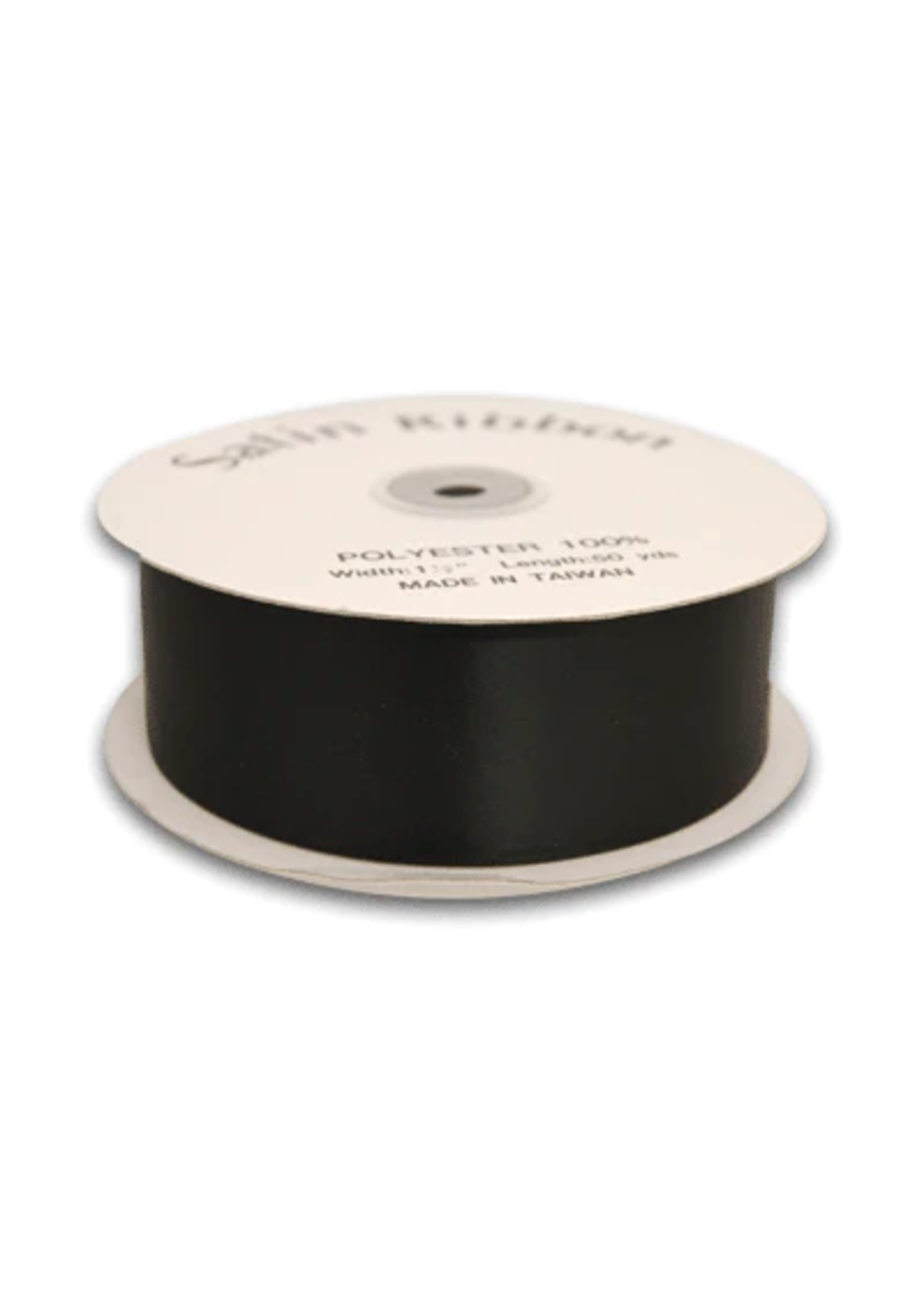 1/4 Inch Black Satin Ribbon 100 Yards