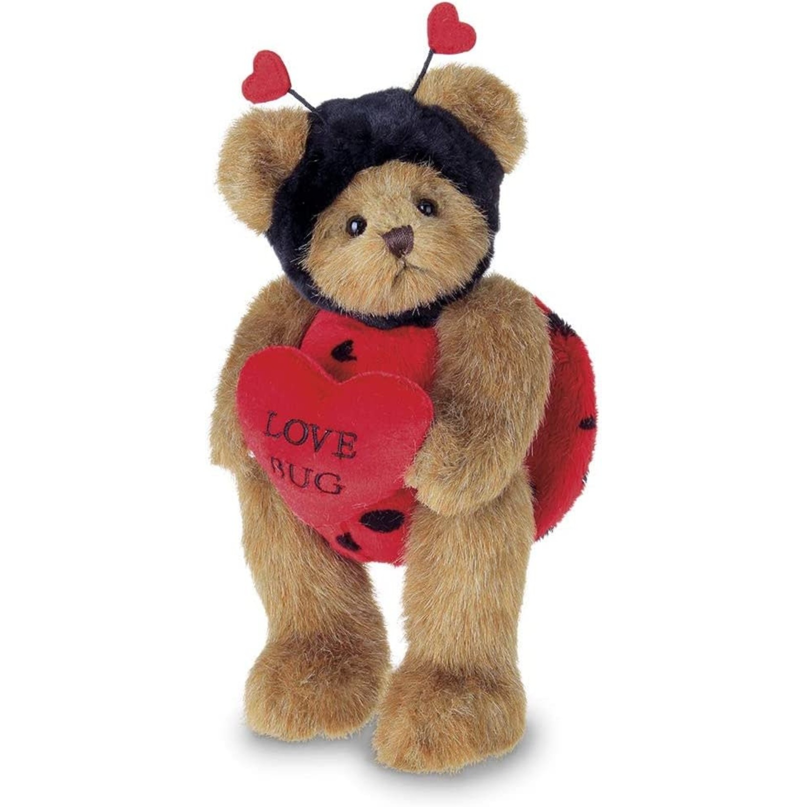 Love Bug Stuffed Animal Teddy Bear Holding Heart, 10 inch Party Hunterz®