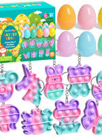Easter Eggs Prefilled with Keychain Poppers