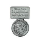 Pewter Military Navy Prayer Visor Clip