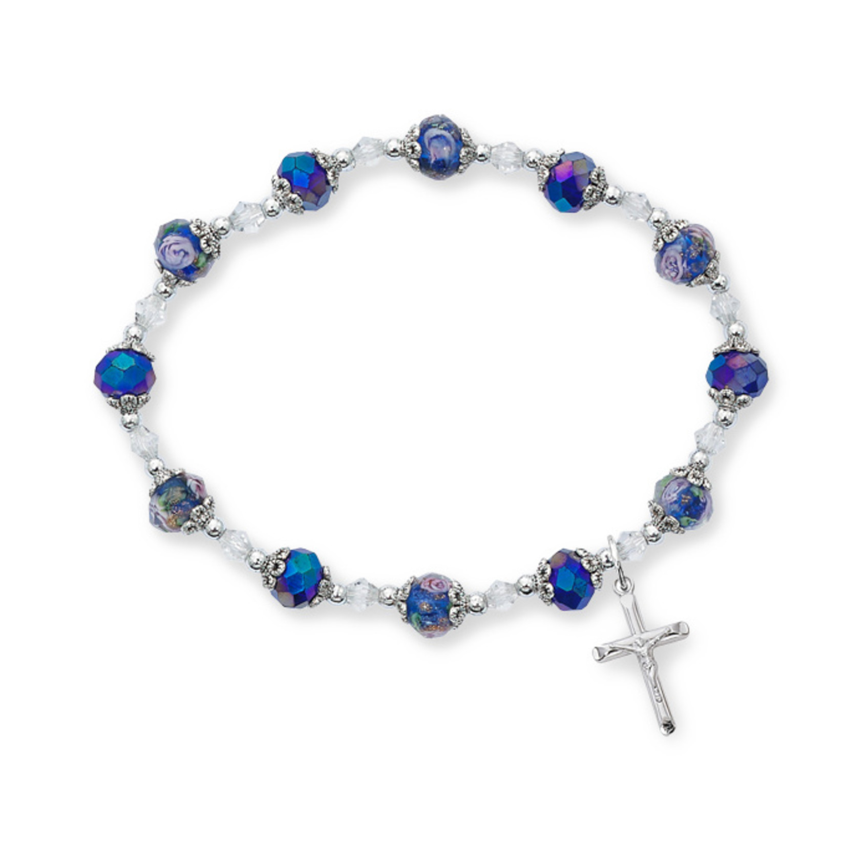 Miraculous & Crucifix Charm Stretch Bracelets