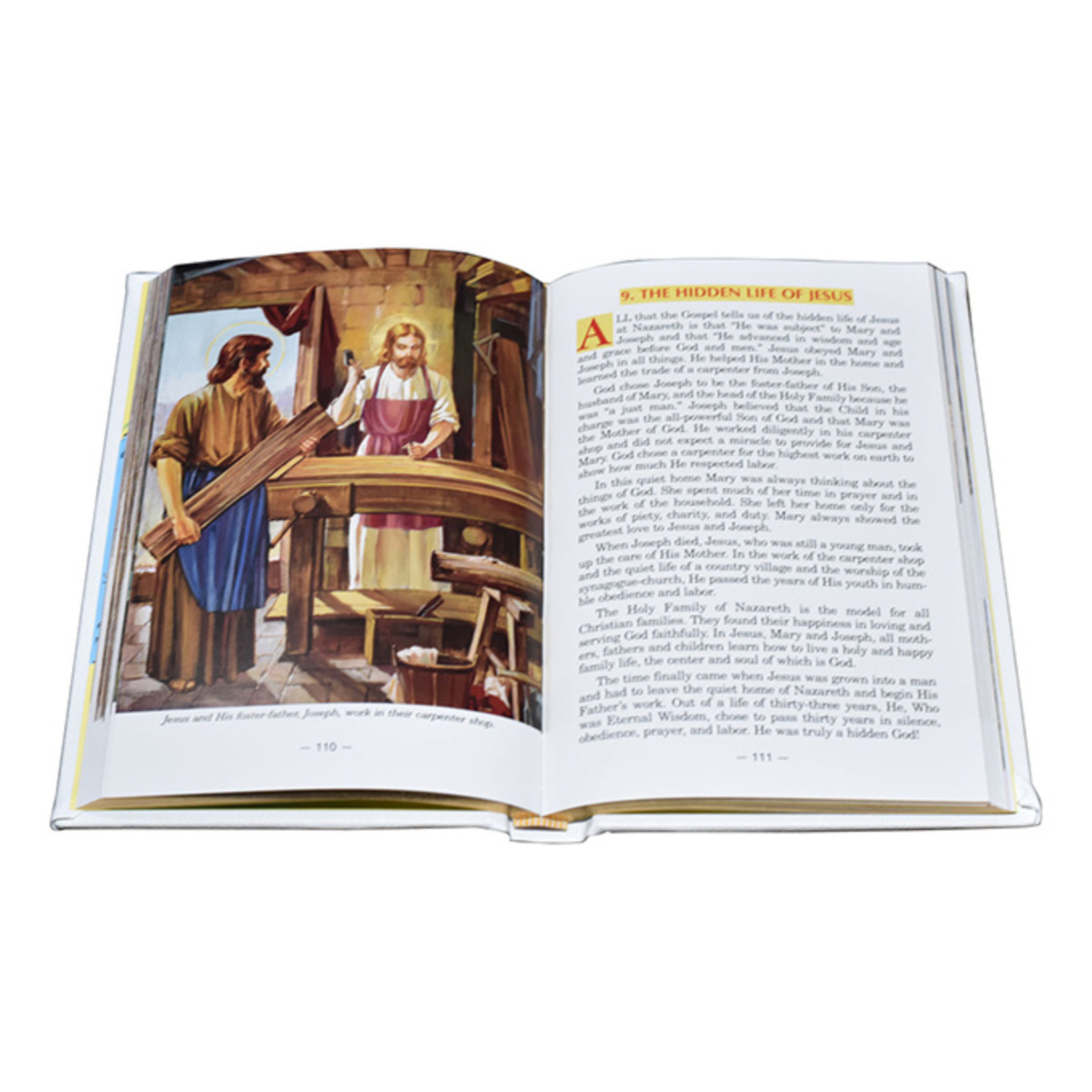 Catholic Picture White Bible