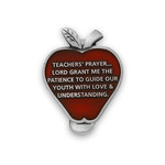 Red Apple Teacher's Prayer Visor Clip