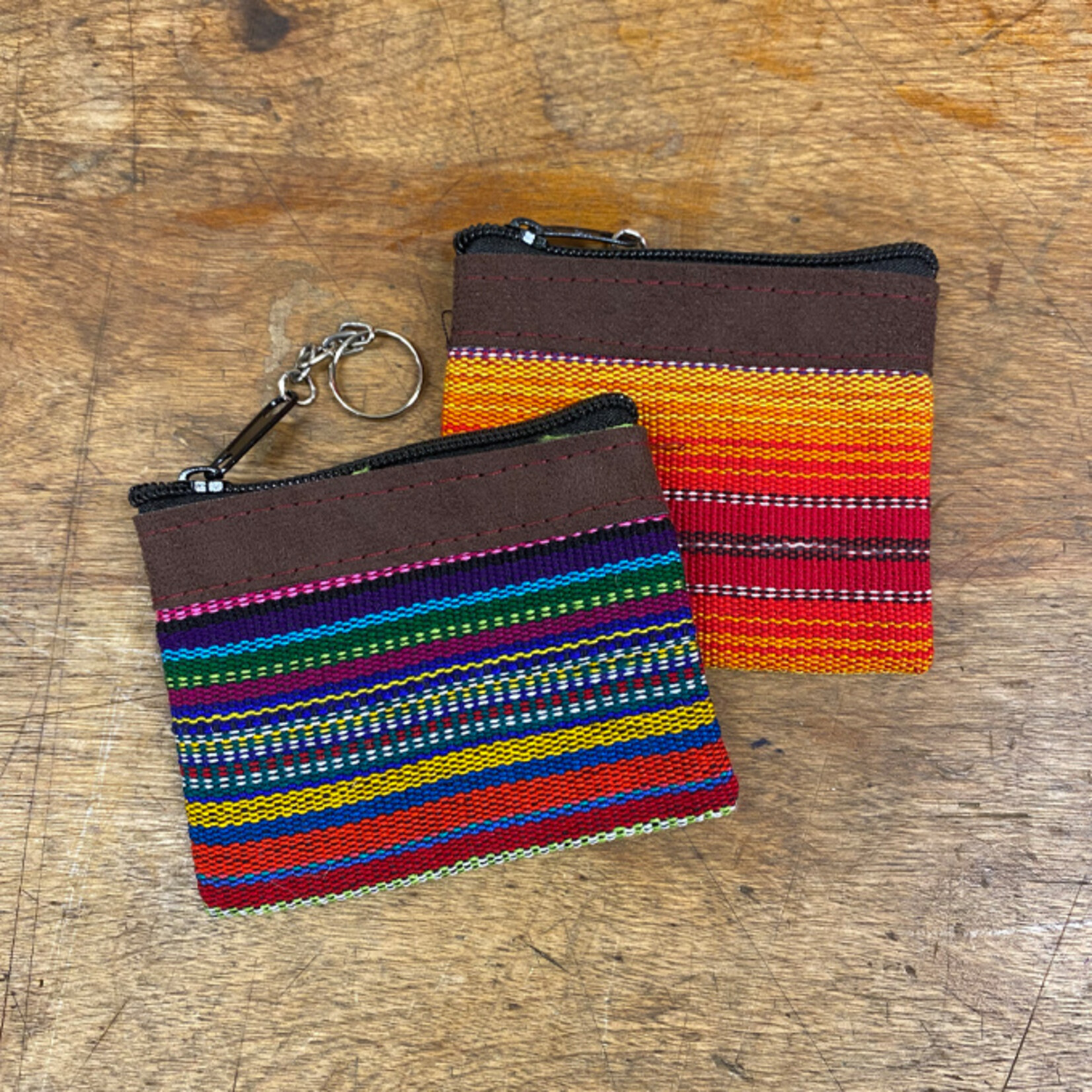 Handmade Multi Colored Rosary Pouch from Guatemala