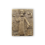 St. Benedict Small Bronze Plaque