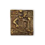 St. Christopher Small Bronze Plaque
