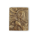 St. Teresa of Avila Small Bronze Plaque