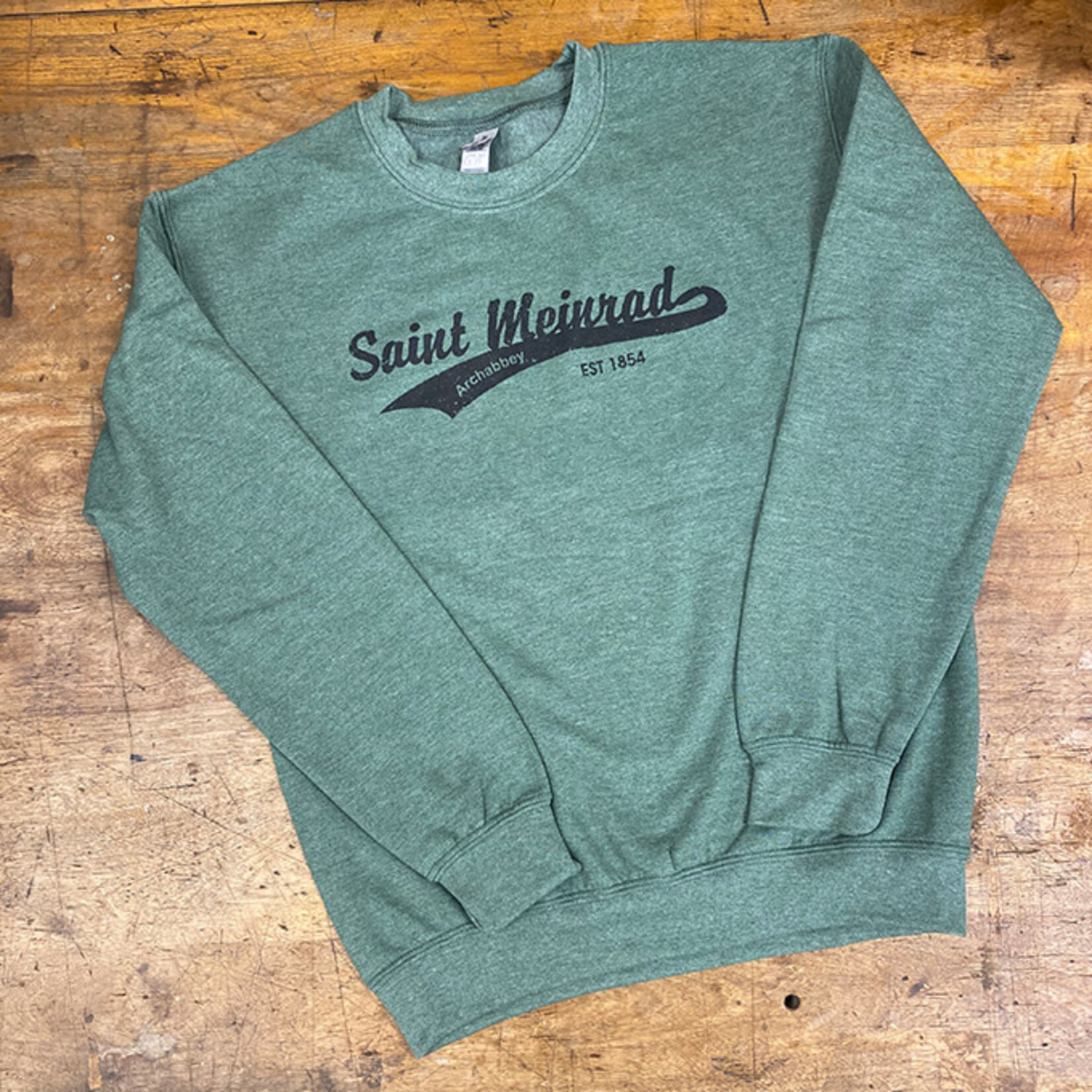 Saint Meinrad Green Crew Neck Sweatshirt