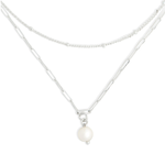 Silver Pearls From Within Necklace