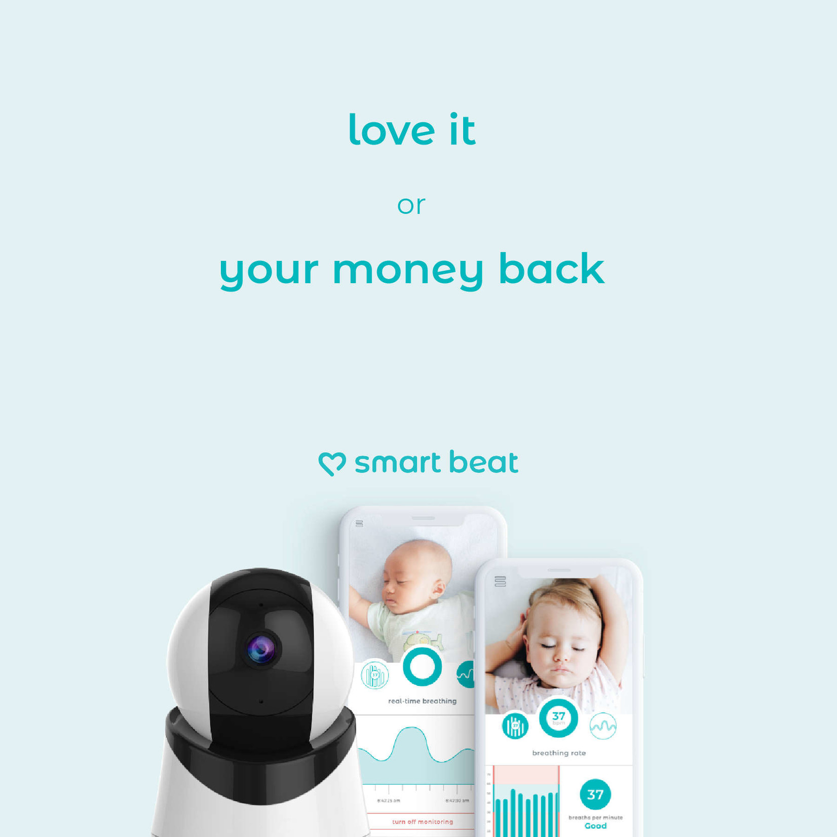 Smart Beat Video Baby Monitor with Breathing Detection