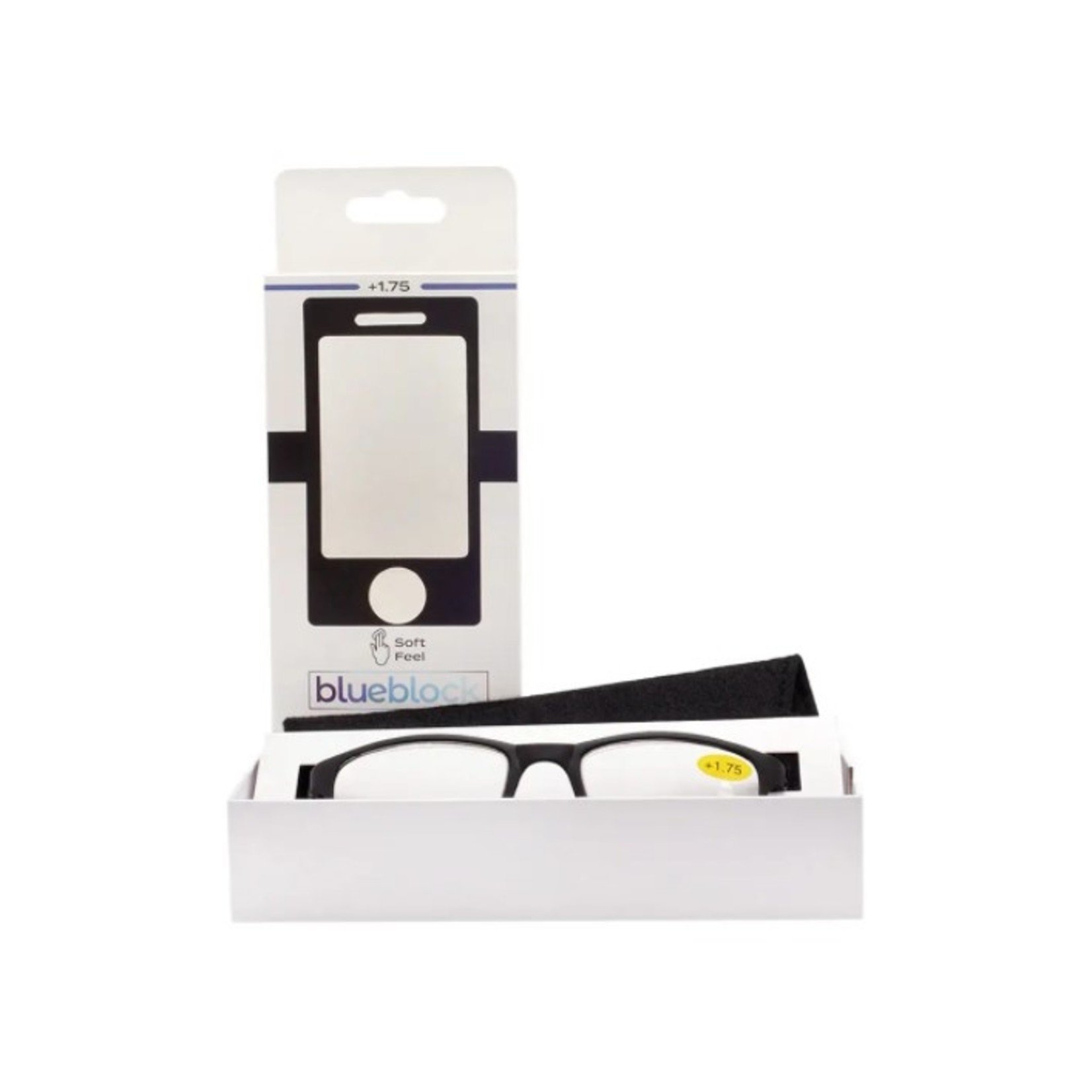 Blueblock Bluelight Filtering Reading Glasses with Matching Pouch
