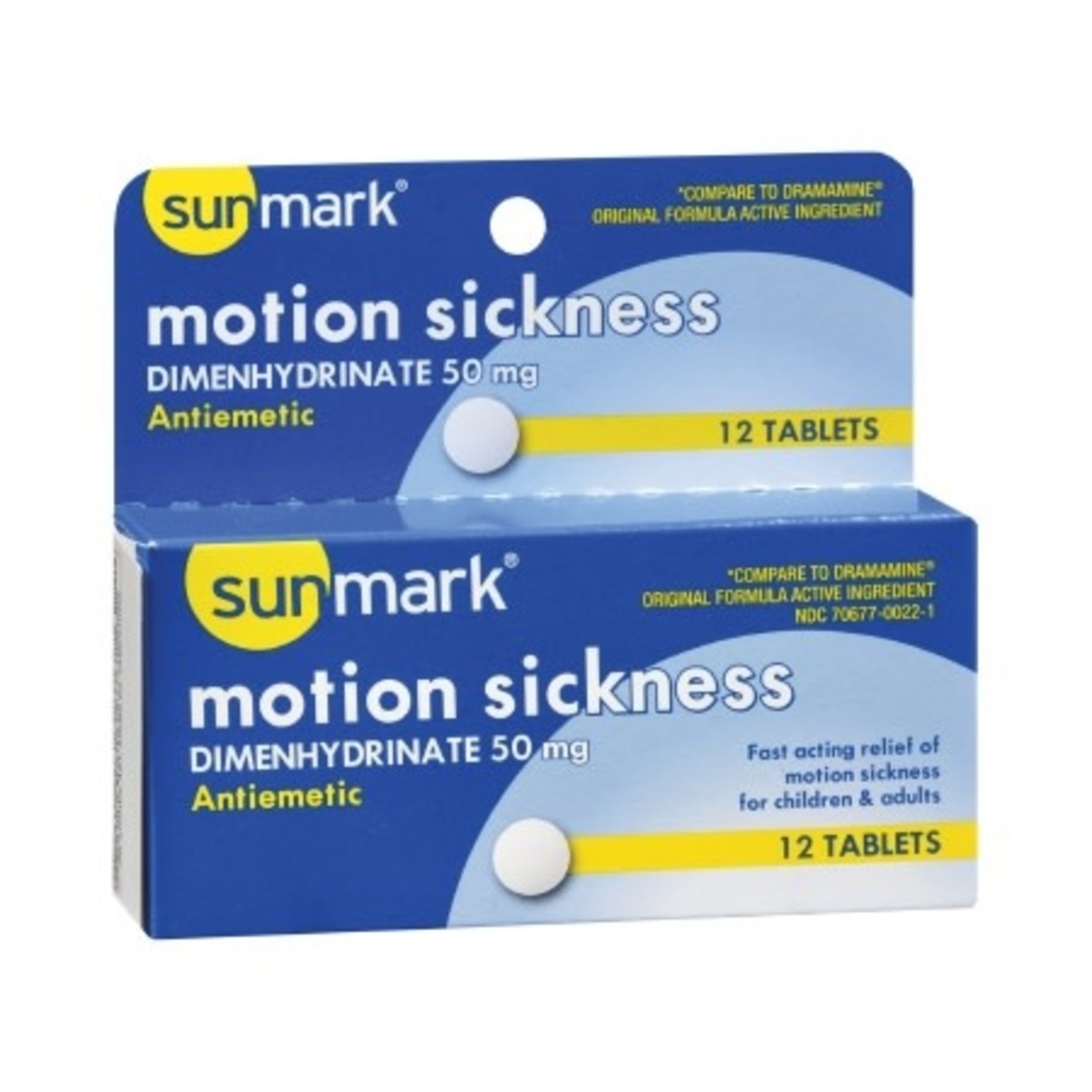 Sunmark Nausea Relief 50 mg 12 ct.