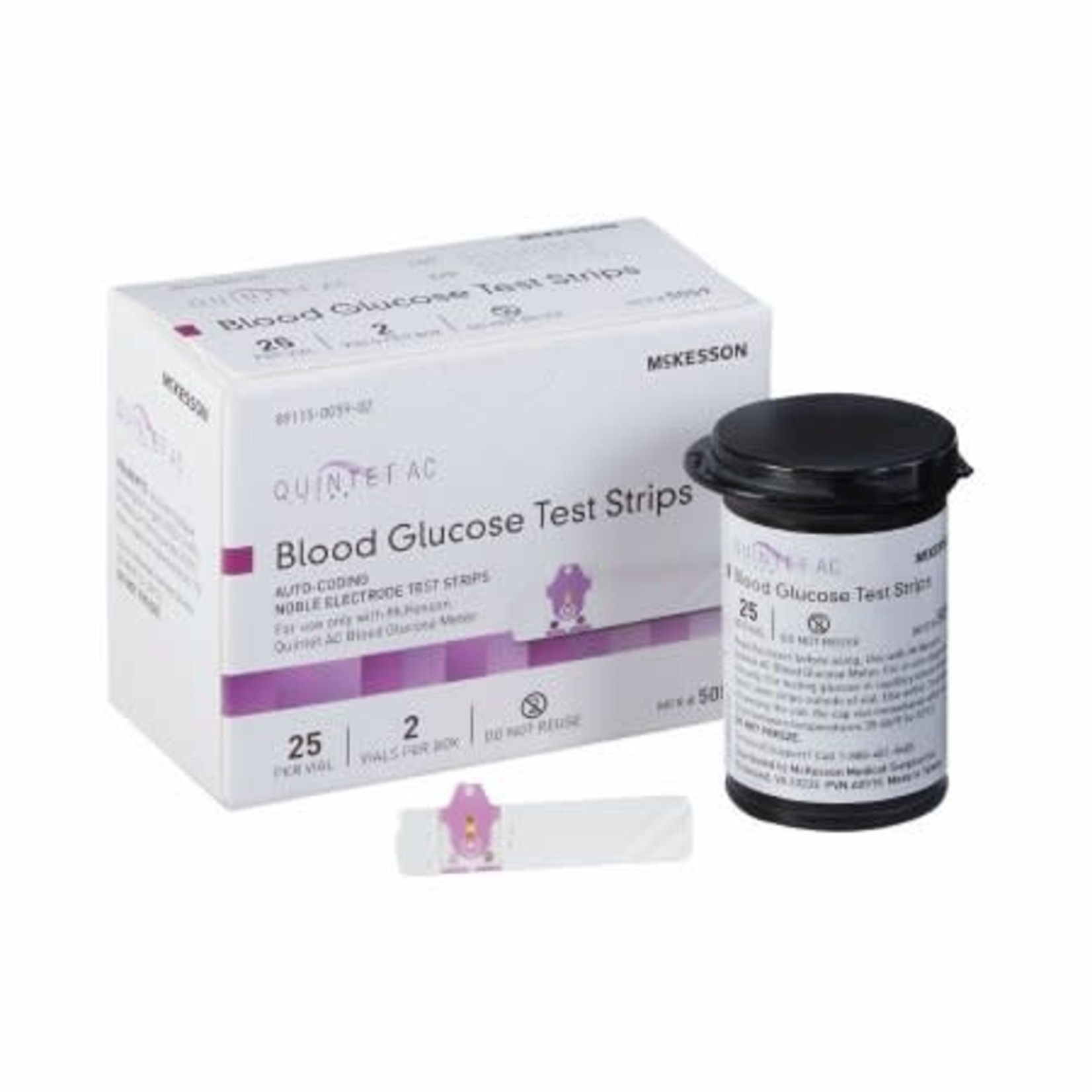 Quintet AC Glucose Test Strips 1 ul 50ct.